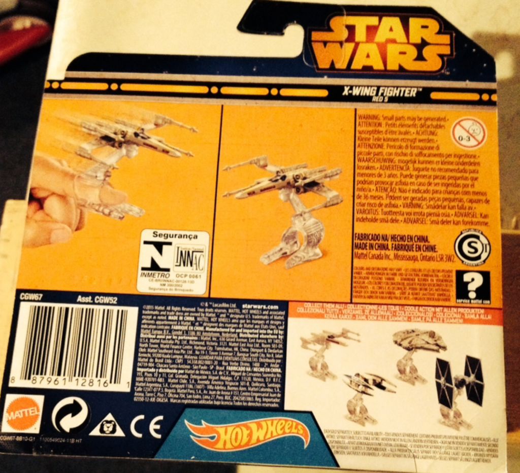 X-Wing Fighter- Red 5 - ’15 Star Wars Ships toy car collectible - Main Image 2