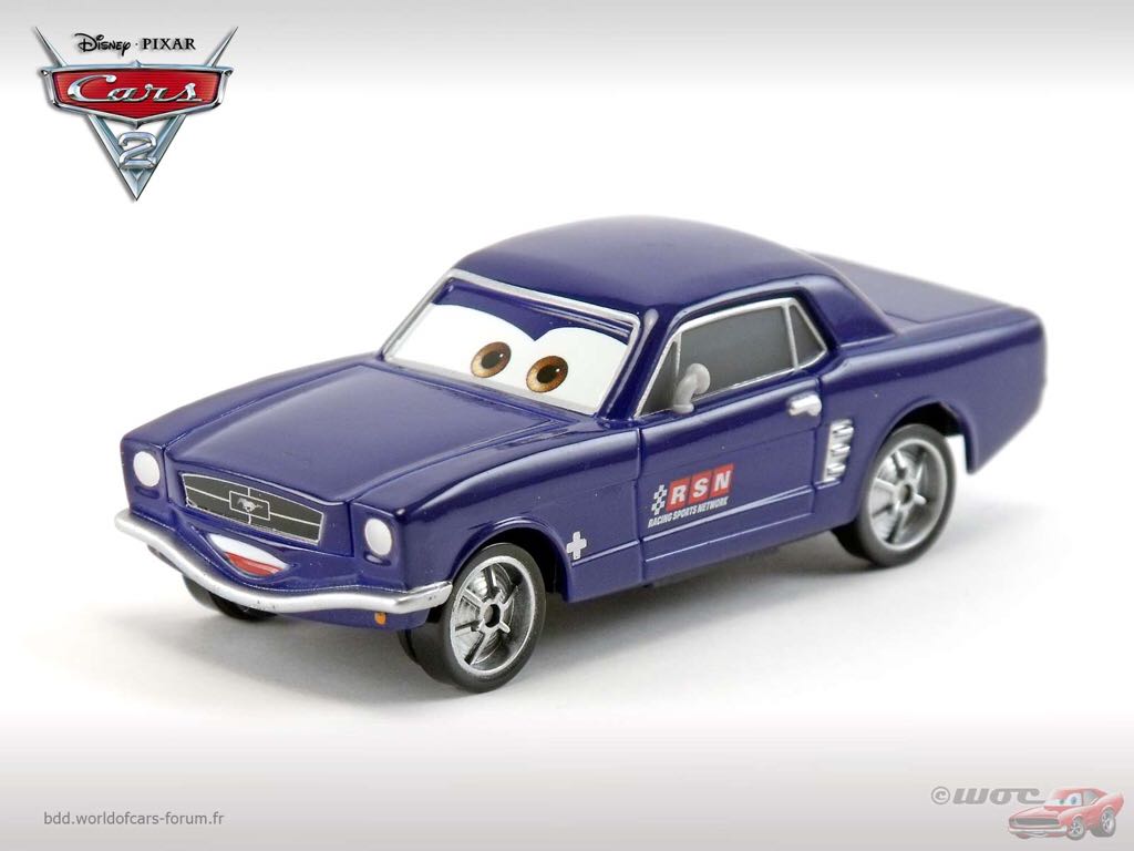 Brent Mustangburger - (2011 - Cars 2) PACK OF 7 (28) toy car collectible - Main Image 2
