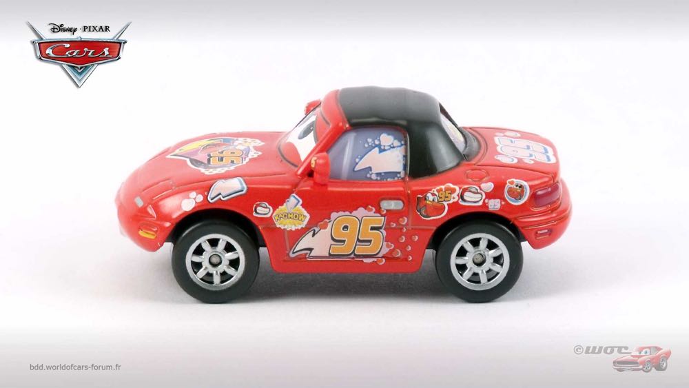 Lightning McQueen Fan Mia - (2012 - RADIATOR SPRINGS CLASSICS) PACK OF 10 (10) toy car collectible - Main Image 4