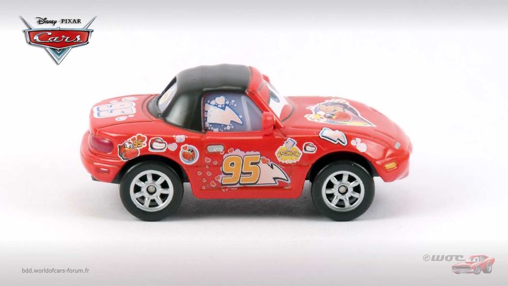 Lightning McQueen Fan Tia - (2012 - RADIATOR SPRINGS CLASSICS) PACK OF 10 (10) toy car collectible - Main Image 3