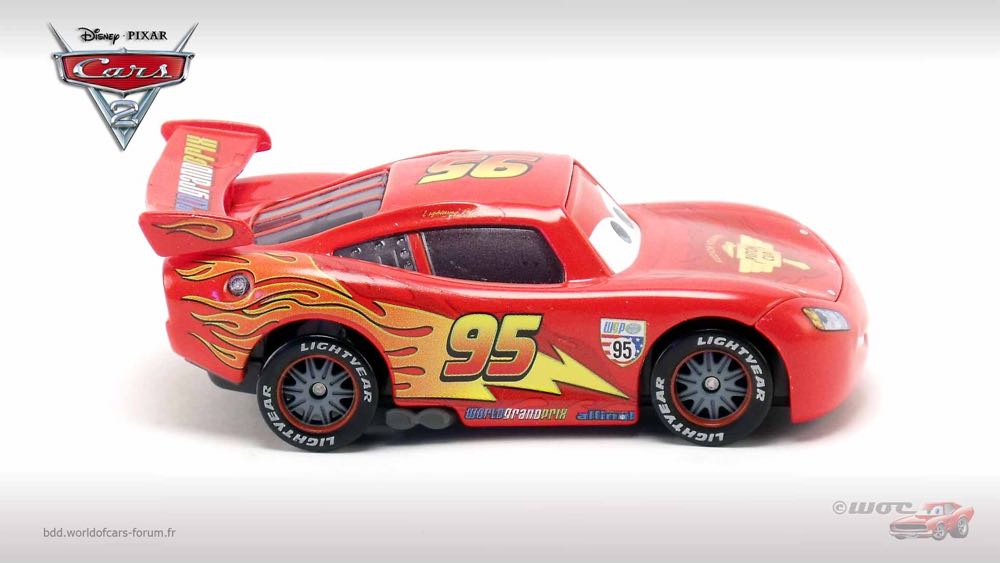 Lightning McQueen with Racing Wheels - (2011 - Cars 2) PACK OF 10 (20) toy car collectible - Main Image 3