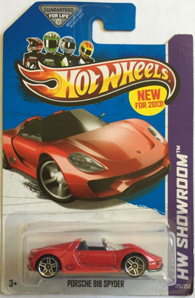 Porsche 918 Spyder - Mainline - HW Showroom toy car collectible - Main Image 1