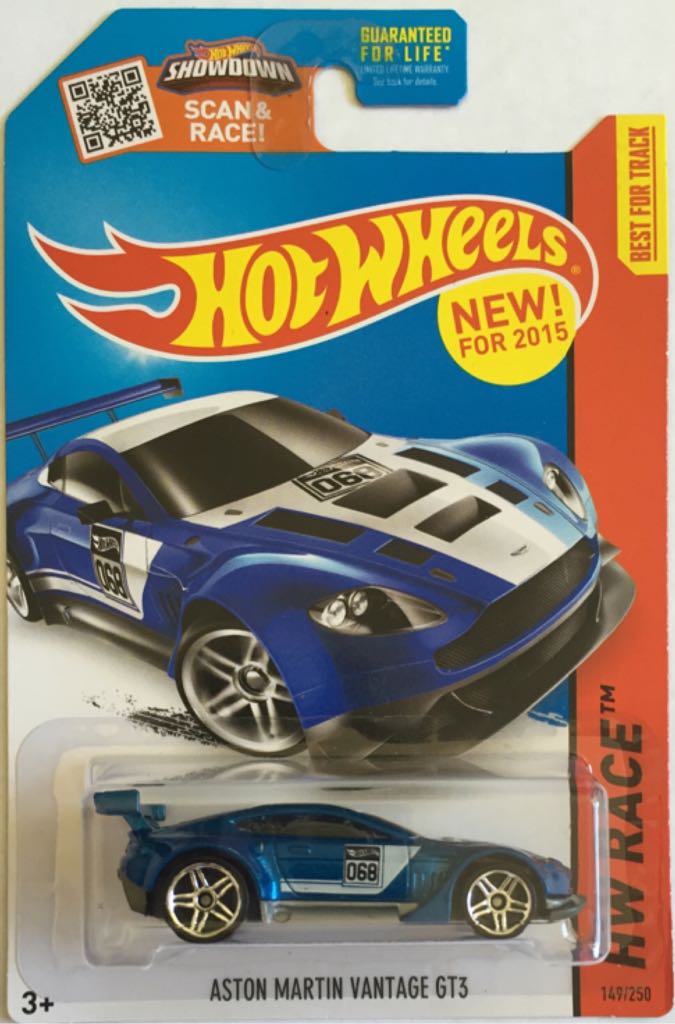 Aston Martin Vantage GT3 - Mainline - HW Race toy car collectible - Main Image 1