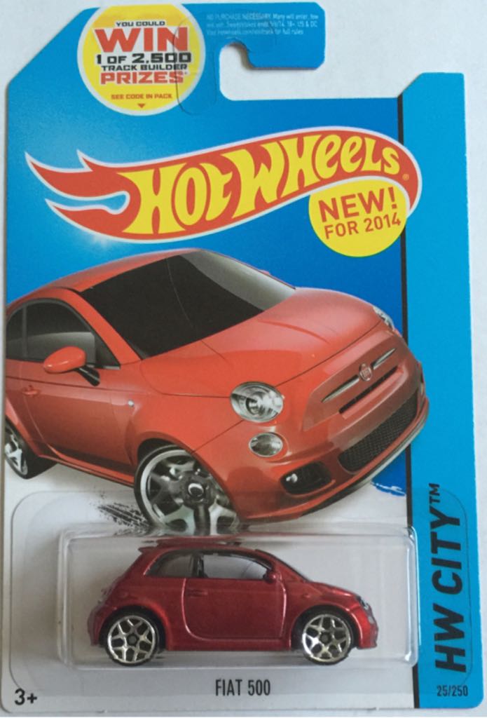 Fiat 500 - Mainline - HW City toy car collectible - Main Image 1