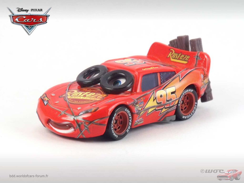 Spin Out Lightning McQueen - (2008 - World of Cars) SINGLES (72) toy car collectible - Main Image 2