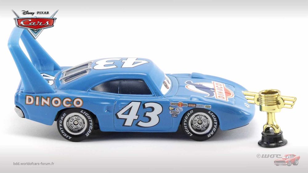 The King with Piston Cup - (2009 - Race O Rama) SINGLES (113) toy car collectible - Main Image 3