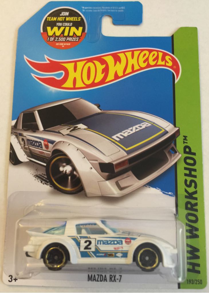 Mazda RX-7 - Mainline - HW Workshop toy car collectible - Main Image 1