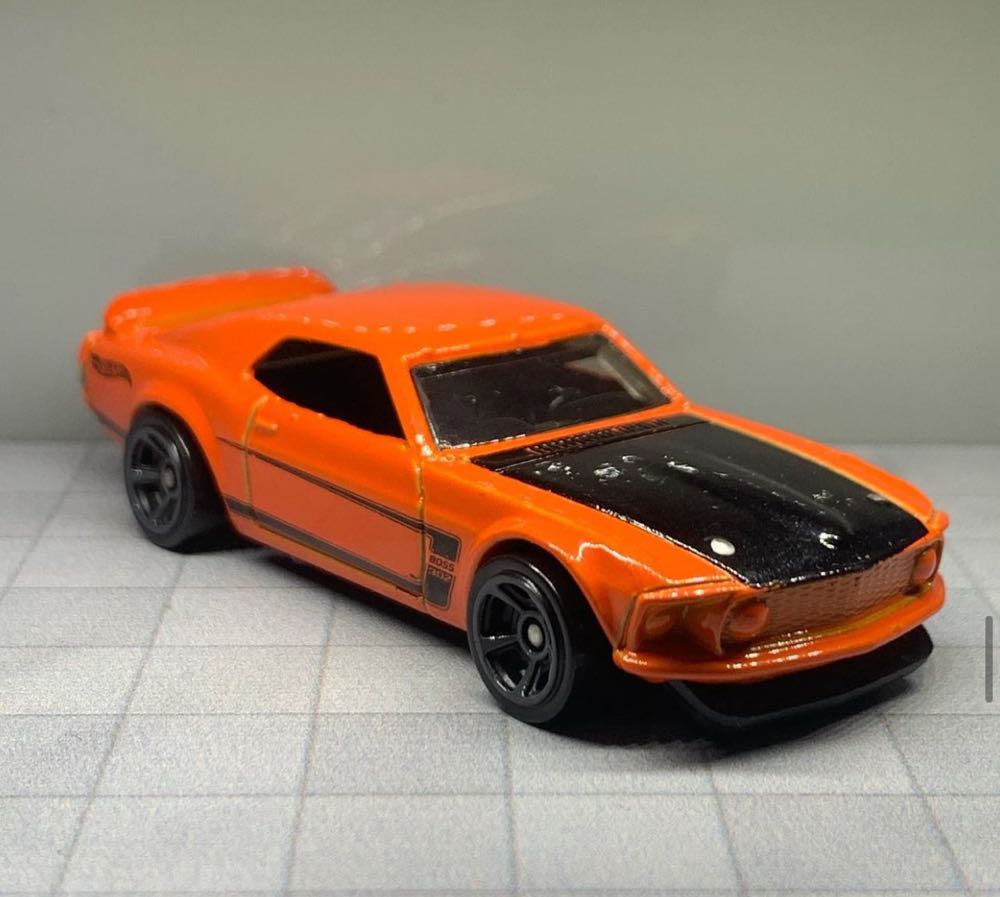 ML ’69 Ford Mustang Boss 302 - HW Workshop- Speed Team toy car collectible - Main Image 3
