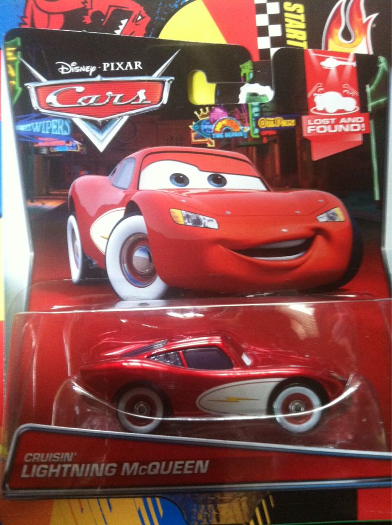 Cruisin’ Lightning McQueen - (2015 - Cars 2015) LOST AND FOUND! (8) toy car collectible - Main Image 1
