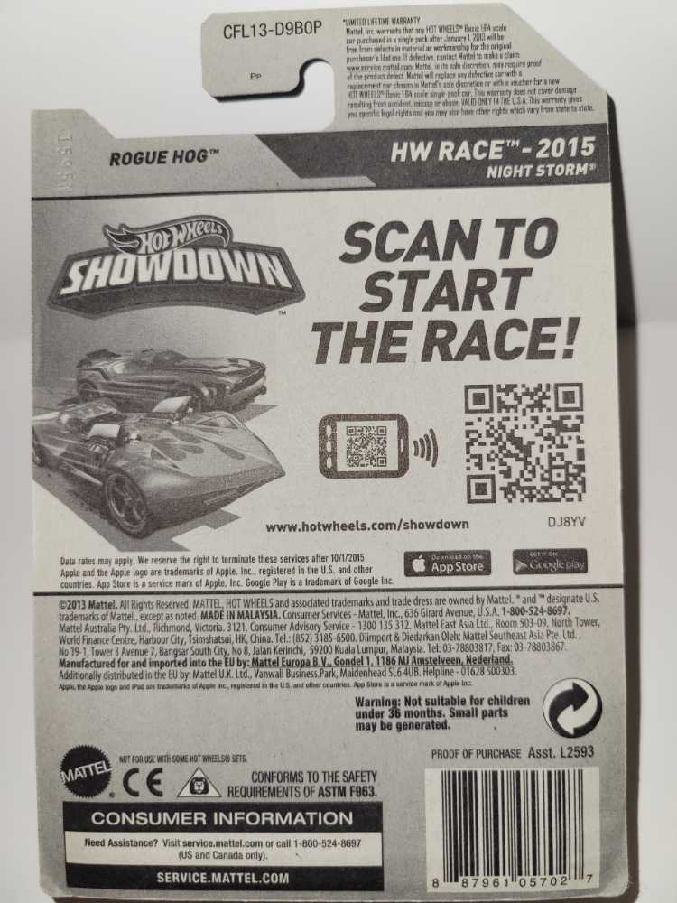 Rogue Hog - Night Storm toy car collectible - Main Image 4