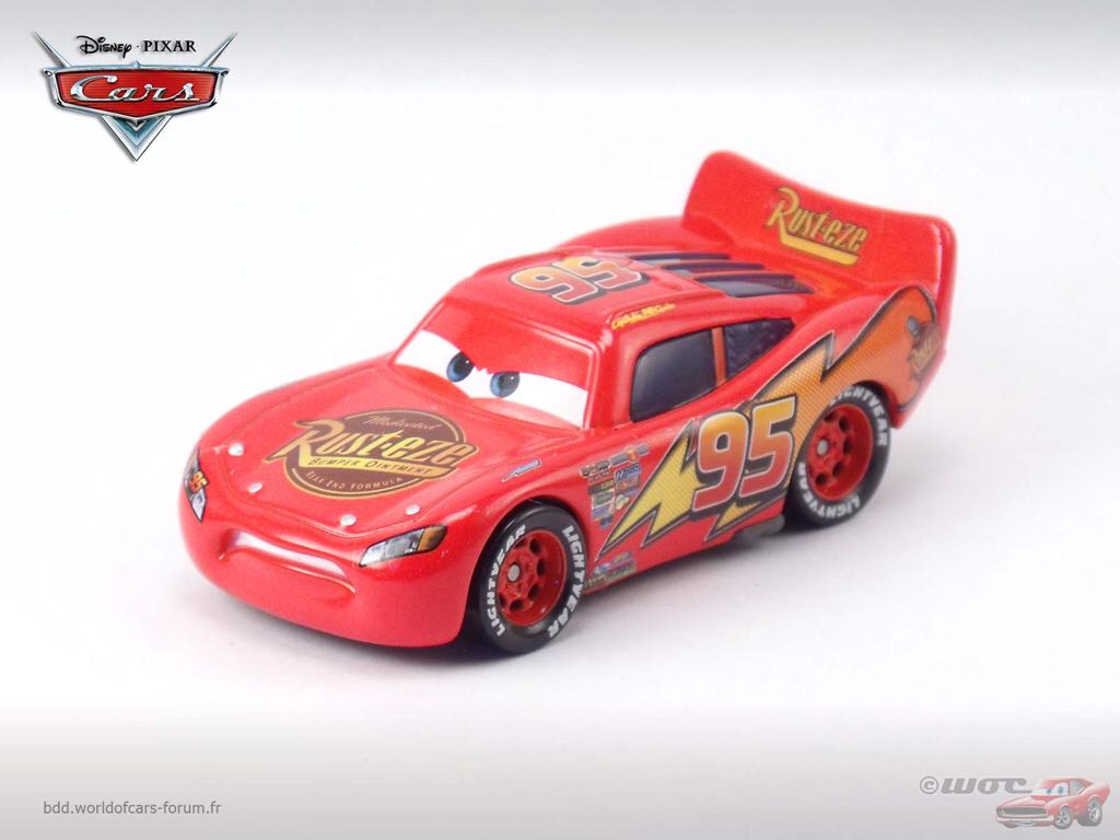 Determined Lightning McQueen - (2015 - Cars 2015) PISTON CUP (18) toy car collectible - Main Image 2