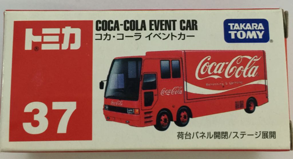 37.1 Coca Cola Event Car - CHINA - Takara Tomy Regular toy car collectible - Main Image 1
