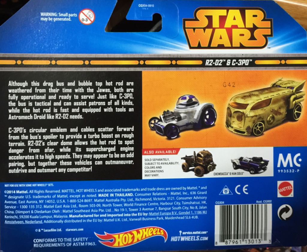 Star Wars R2-D2 C-3PO - Star Wars 2 Pack toy car collectible - Main Image 2
