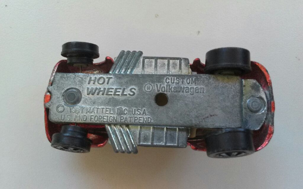 volkswagen custom red 75 ok  toy car collectible - Main Image 2
