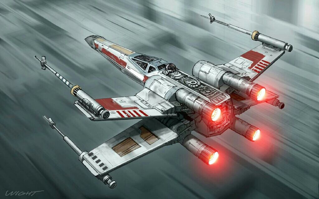 X-Wing Fighter Red 3 - ’15 Star Wars Ships toy car collectible - Main Image 2