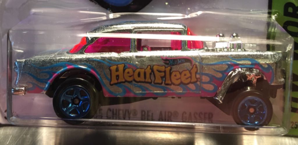 1955 Chevy Bel Air Gasser - HW Workshop: Heat Fleet toy car collectible - Main Image 2