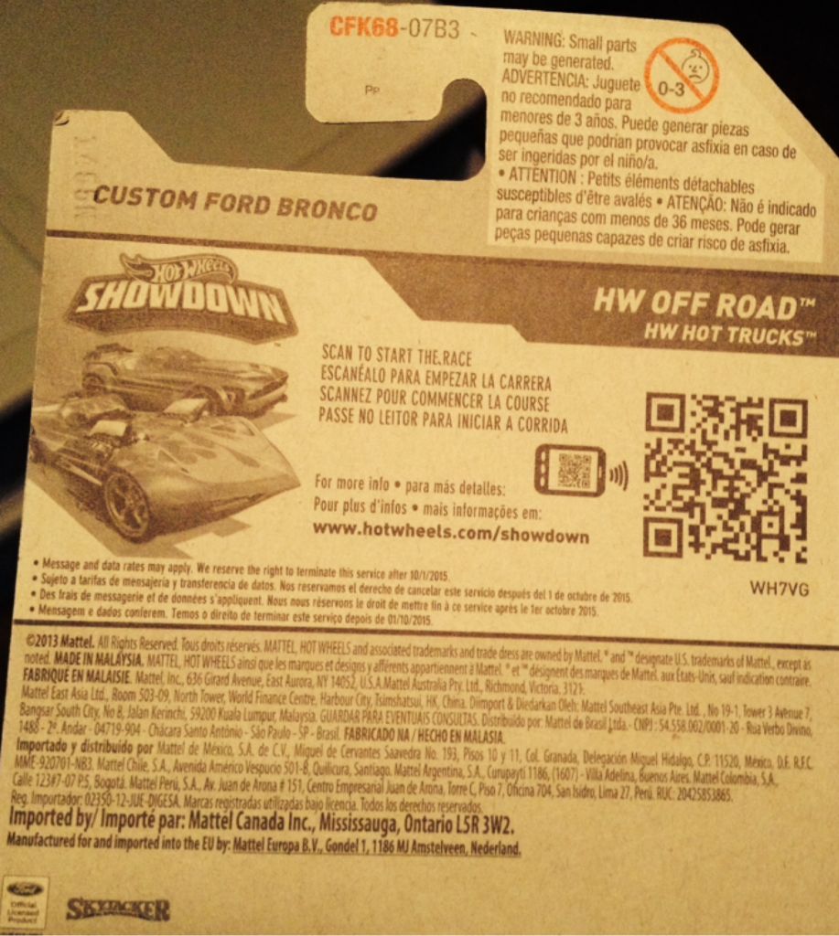 Custom Ford Bronco - HW Hot Trucks toy car collectible - Main Image 2