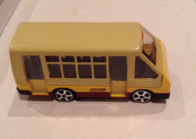 Micro Bus Ruta 100 D F Color Cafe Y Amarillo - Gashaball toy car collectible - Main Image 2