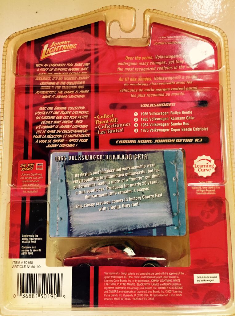 1965 Karmann Ghia   toy car collectible - Main Image 2