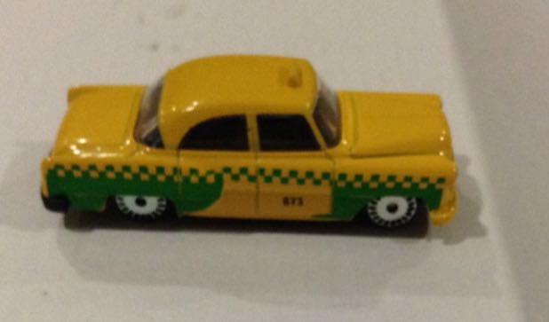 Taxi Chevrolet 57 Amarillo Con Verde San Francisco California - Gashaball toy car collectible - Main Image 2
