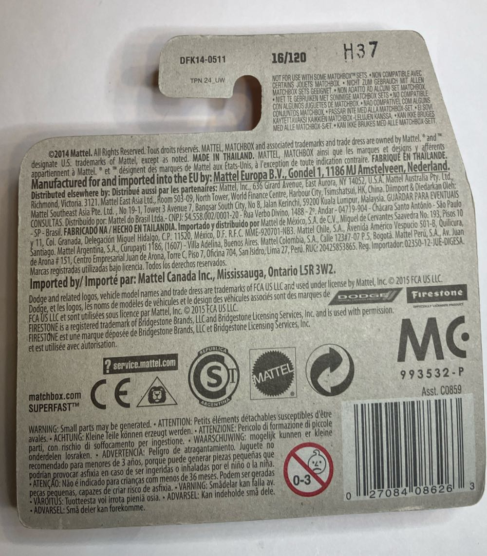 66 Dodge A100 - MBX Adventure City toy car collectible - Main Image 2