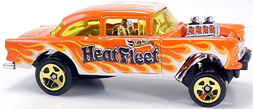 1955 Chevrolet Bel Air Gasser - 2015 - HW Workshop - Heat Fleet toy car collectible - Main Image 2
