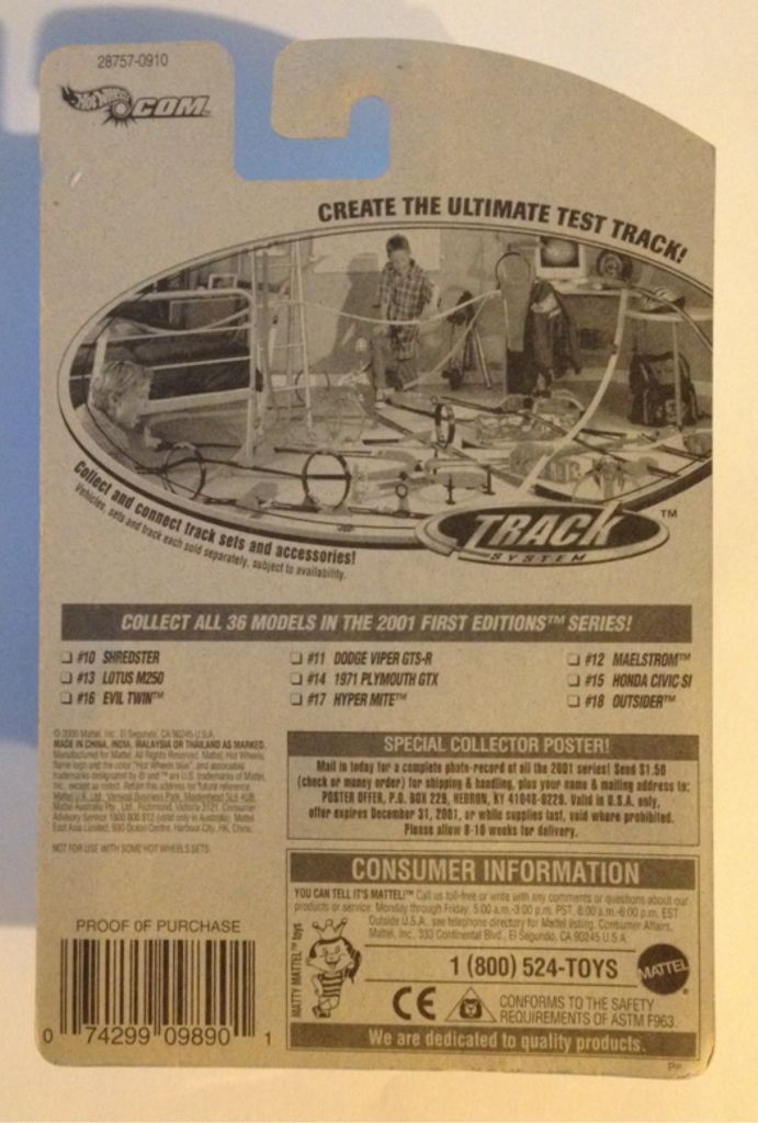 01 Hot Wheels - First Edition toy car collectible - Main Image 2