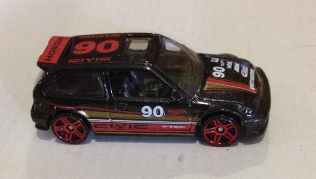 Camioneta Honda Civic EF Negra - Hot Wheels toy car collectible - Main Image 2