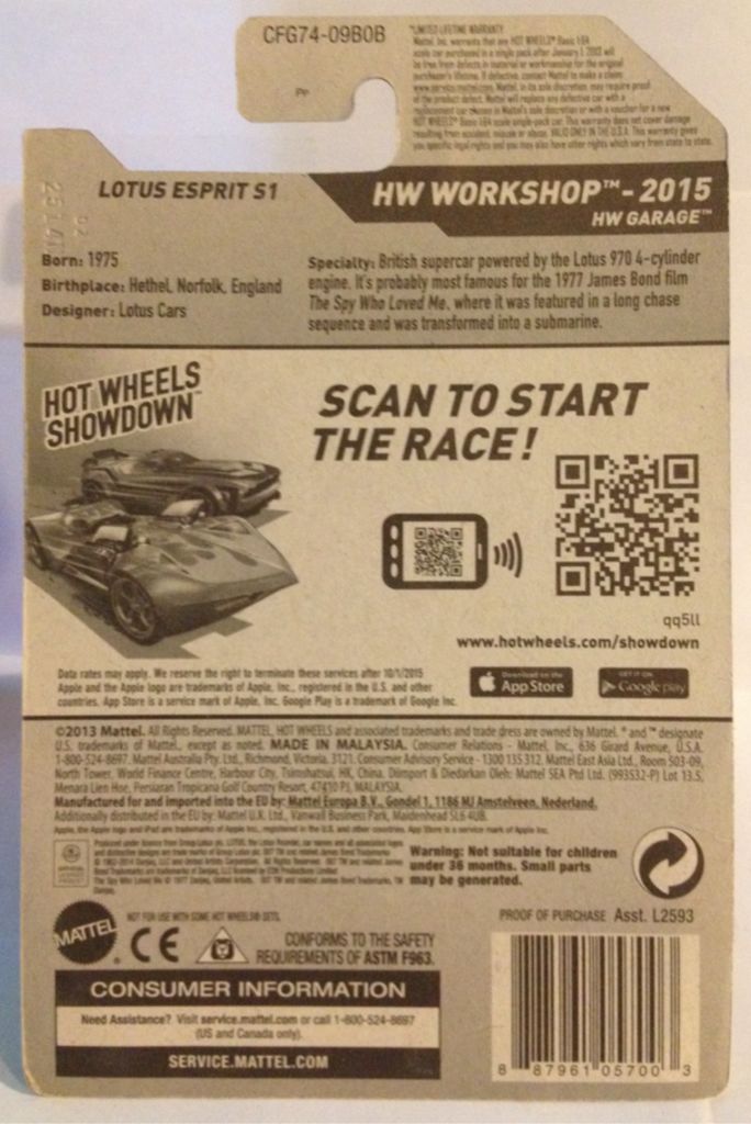 15 Hot Wheels - HW WORKSHOP toy car collectible - Main Image 2