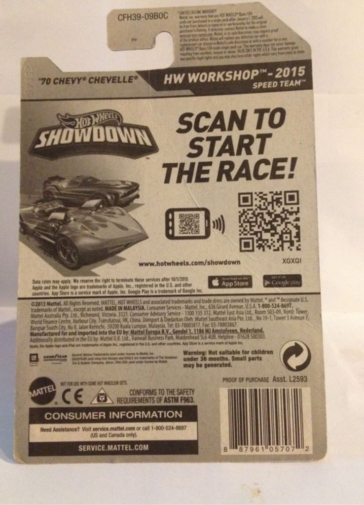 15 Hot Wheels - HW Workshop  Speed Team toy car collectible - Main Image 2