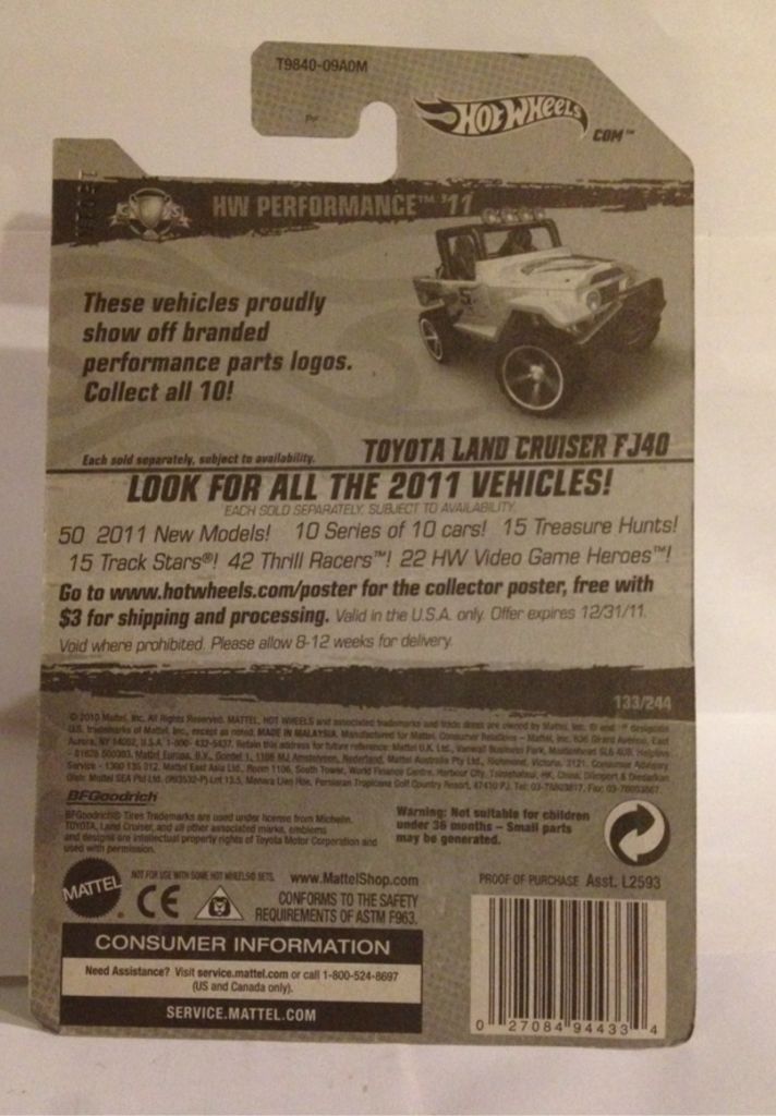 11 Hot Wheels - High Performance toy car collectible - Main Image 2