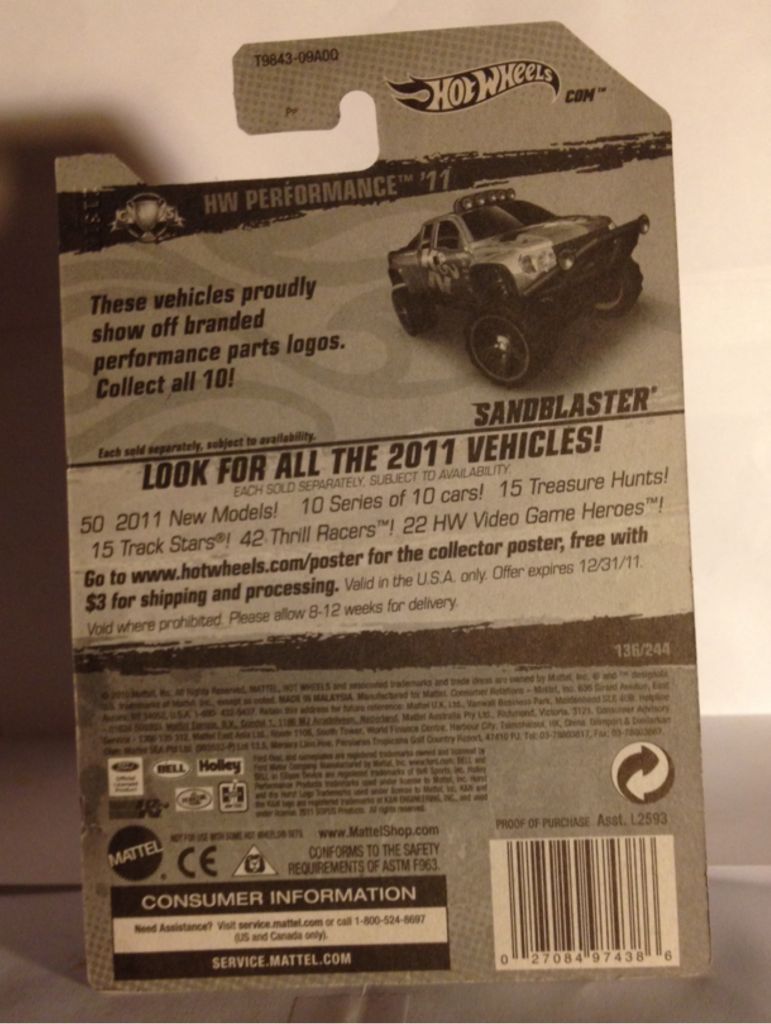 11 Hot Wheels - HW Performance toy car collectible - Main Image 2