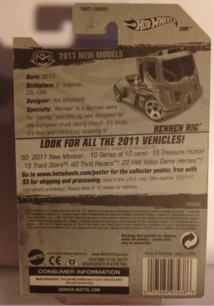 11 Hot Wheels - New Models toy car collectible - Main Image 2