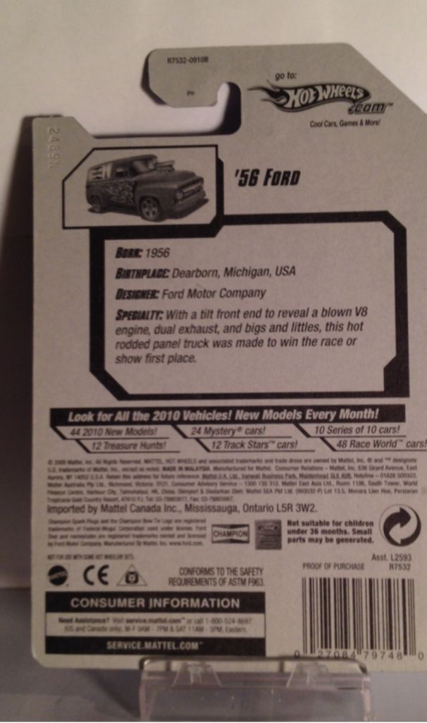 10 Hot Wheels - HW Performance ’10 toy car collectible - Main Image 2