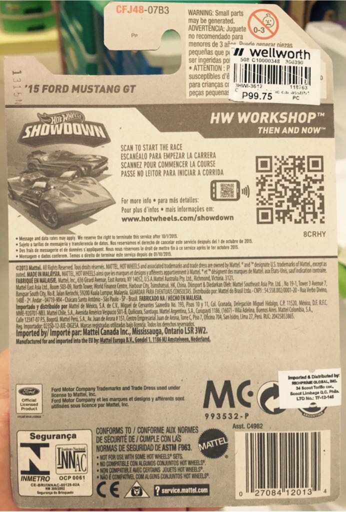 ’15 Ford Mustang GT - HW Workshop - Then and Now toy car collectible - Main Image 2