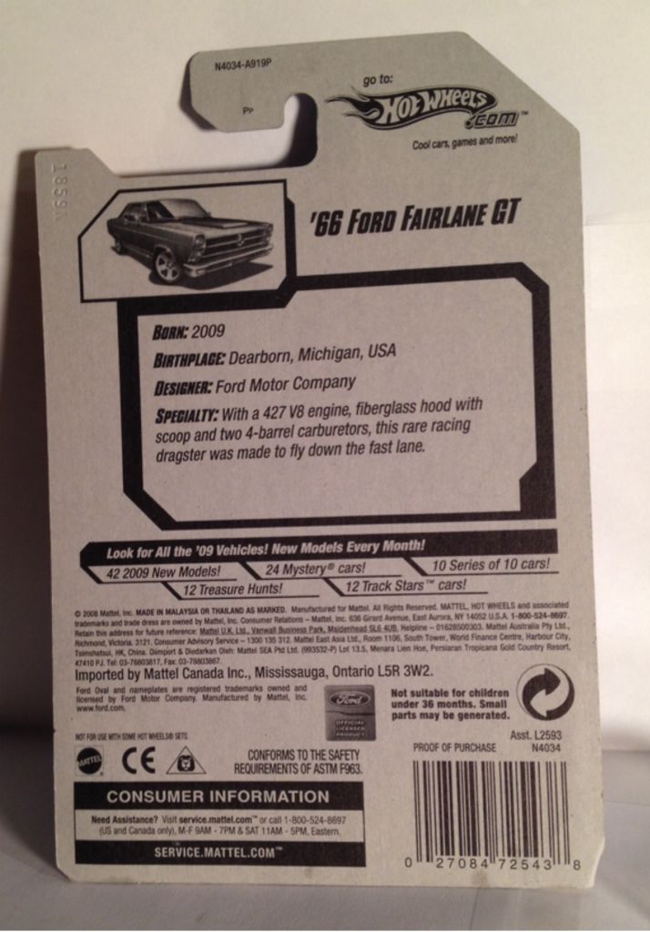 09 Hot Wheels - New Models toy car collectible - Main Image 2