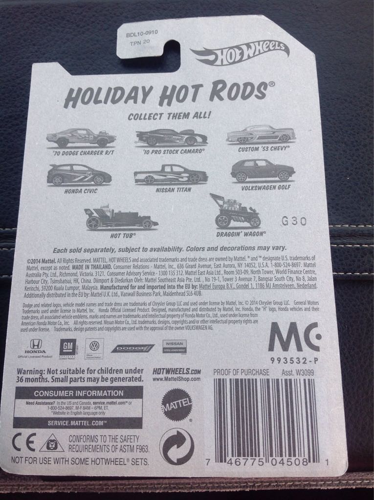 Holiday Hot Rods-2014 ‘70 Dodge Charger R/T - 2014 Holiday Hot Rods toy car collectible - Main Image 2