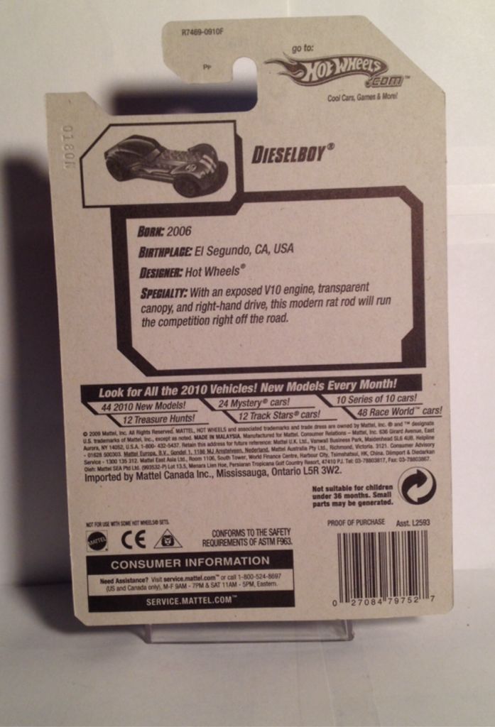 10 Hot Wheels - Track Stars ’10 toy car collectible - Main Image 2