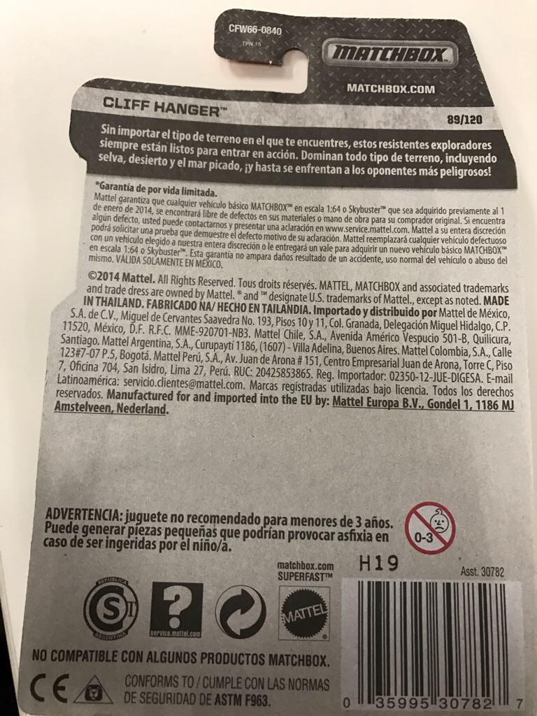 Cliff Hanger (Loose) - MBX Construction toy car collectible - Main Image 2