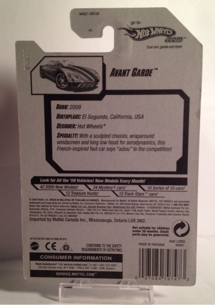 09 Hot Wheels - 2009 New Models toy car collectible - Main Image 2