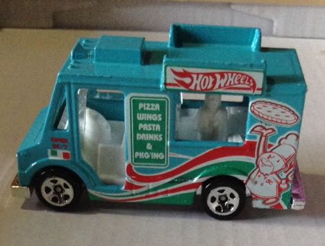 Carro De Comida Rapida Pizzas - Hot Wheels toy car collectible - Main Image 2