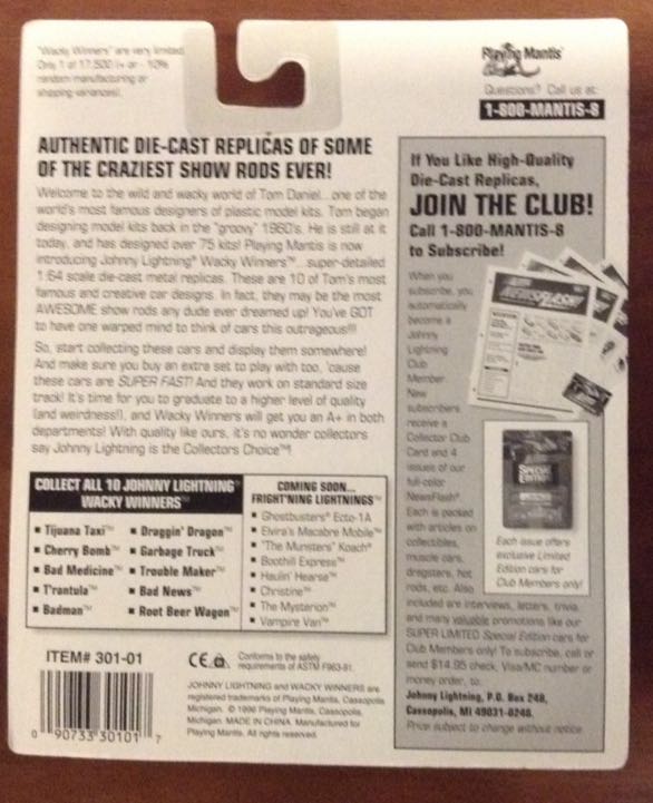 Tijuana Taxi - Wackey Winners toy car collectible - Main Image 2