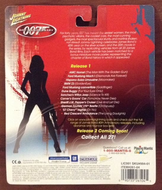 Live And Let Die - James Bond 007 - Johnny Lightning - James Bond 007 toy car collectible - Main Image 2
