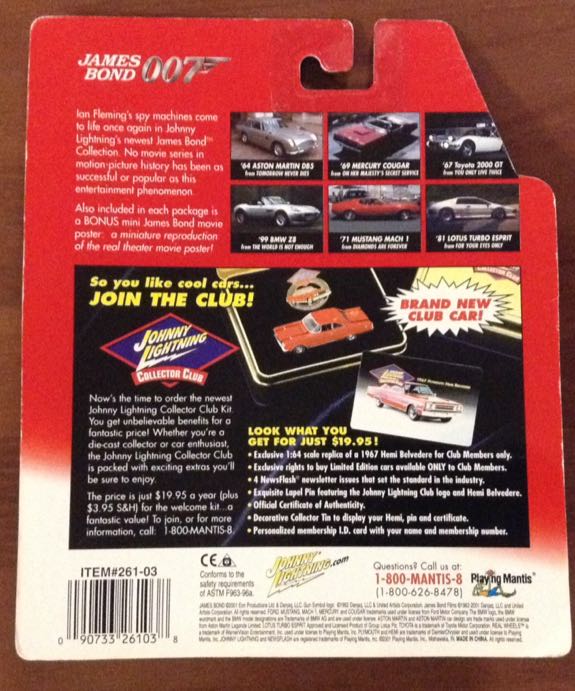 007 You Only Live Twice - 1967 Toyota 2000GT - Johnny Lightning Pop Culture 007 toy car collectible - Main Image 2