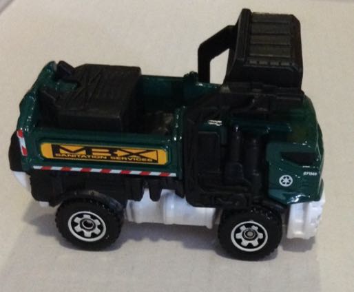 BDV59 Camion Verde Y Negro De Basura - Matchbox toy car collectible - Main Image 2