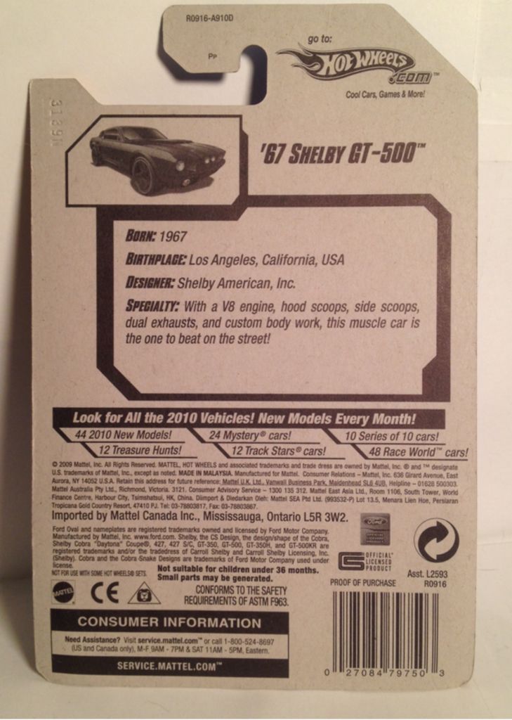 1967 Shelby GT-500 Green - New Models toy car collectible - Main Image 2