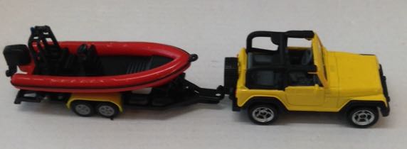 Lancha Roja Con Jeep Amarillo - Siku toy car collectible - Main Image 2