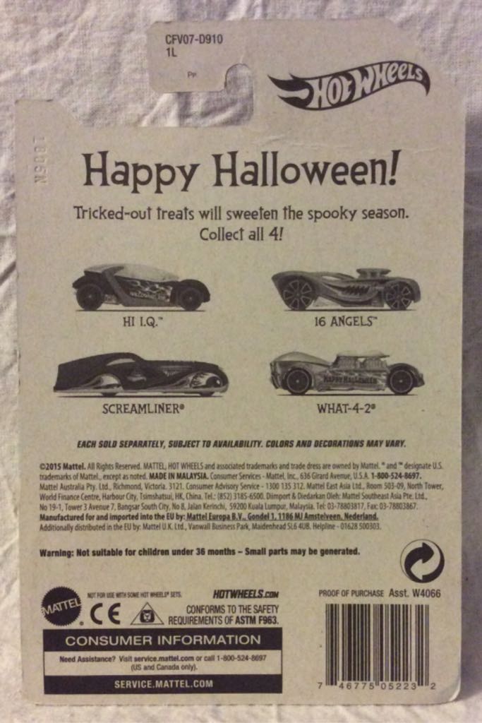 16 Angels - Halloween 2015 toy car collectible - Main Image 2