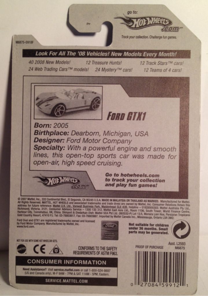 2008 Ford Racing - Team Ford Racing toy car collectible - Main Image 2