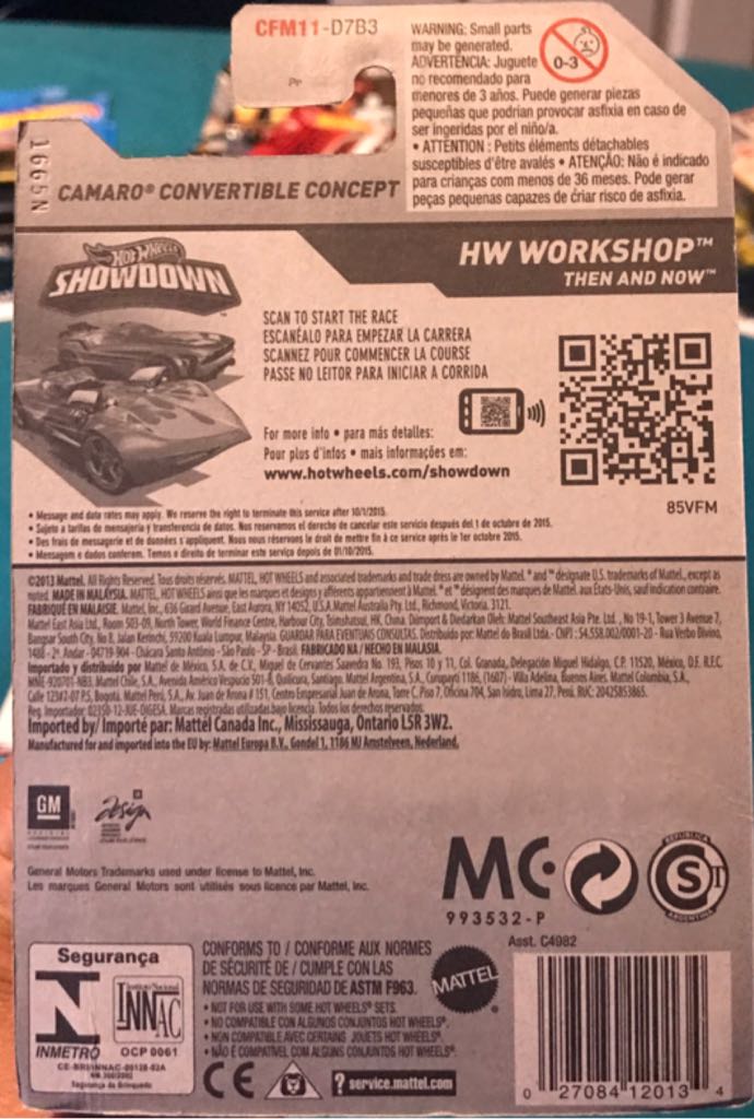 Camaro Convertible Concept - HW WORKSHOP toy car collectible - Main Image 2